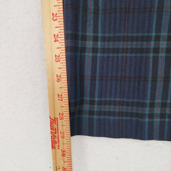 J Jill Pants Womens 16 Blue Tartan Plaid Premium Bi Stretch Straight Leg Classic - Picture 6 of 12